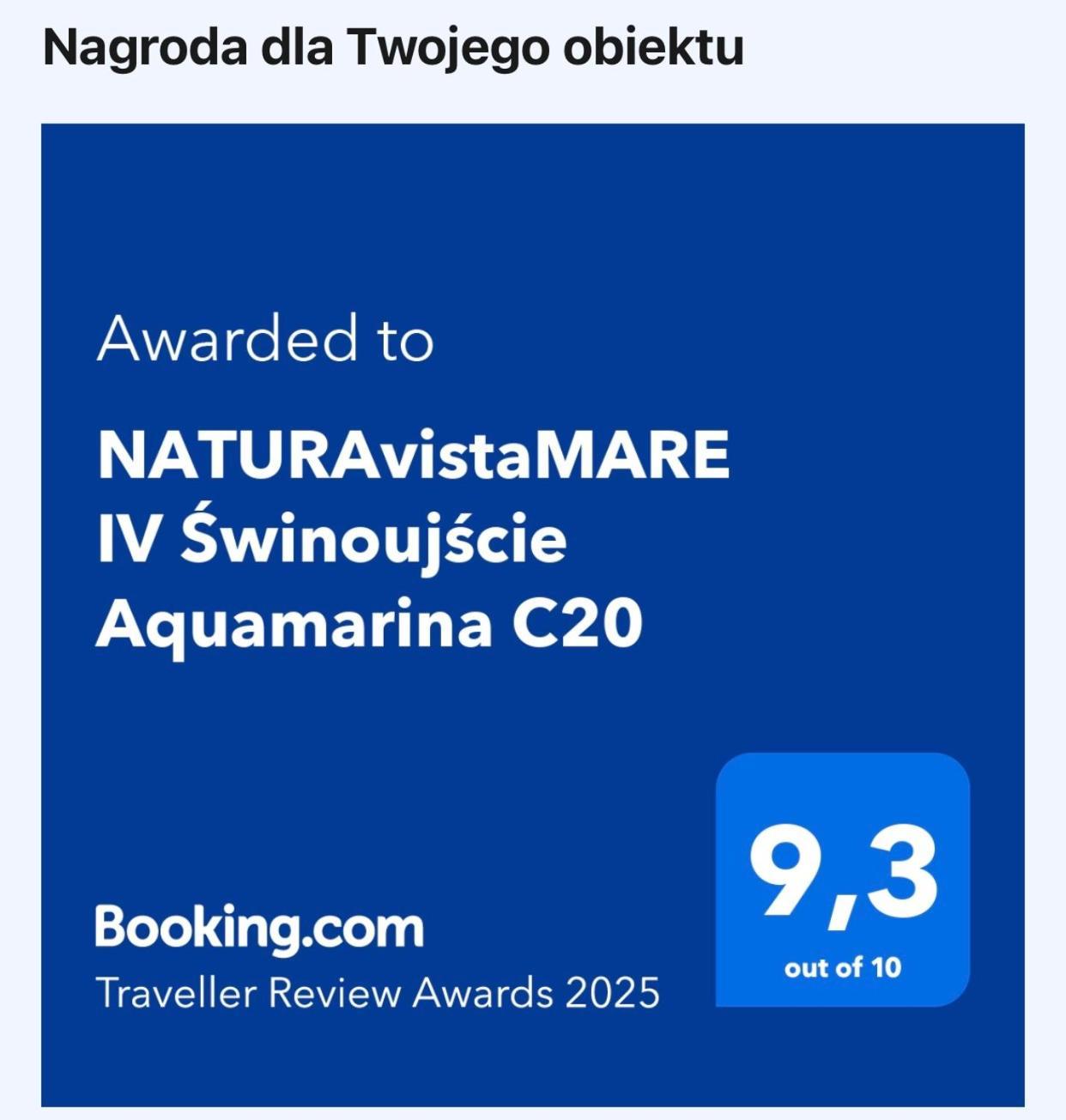 Naturavistamare IV Swinoujscie Aquamarina C20 Exterior photo